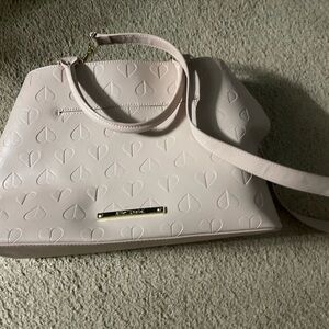 Betsey Johnson Blush Heart Pattern Shoulder Bag